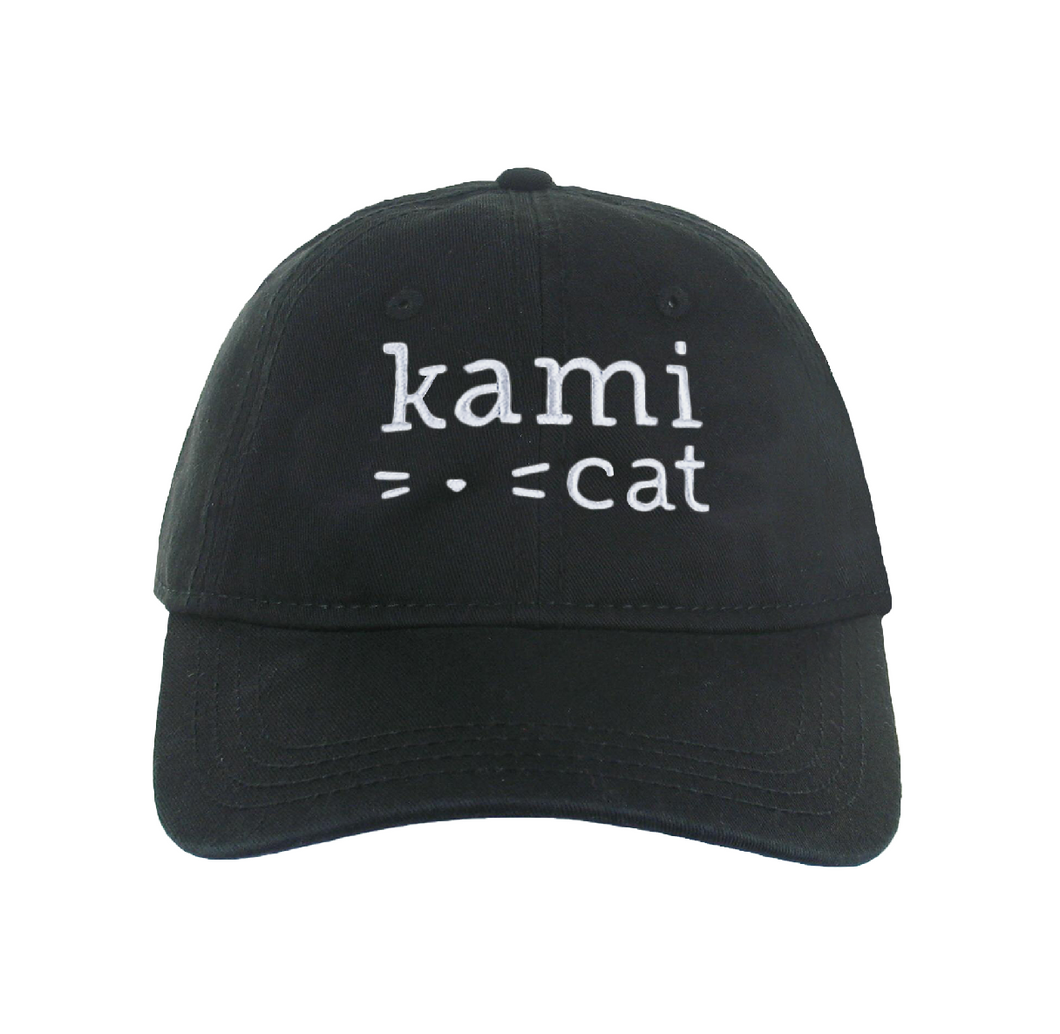 Kami Cat Signature Logo Cap in Black